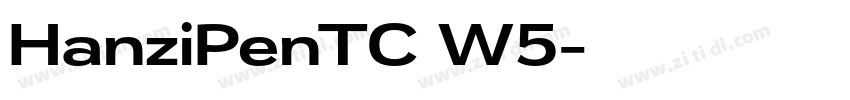 HanziPenTC W5字体转换